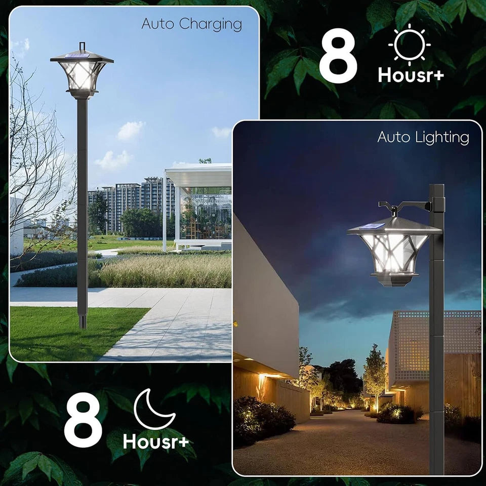 Solar Street LED Lamp Post - 5' TALL! Adjustable Heights