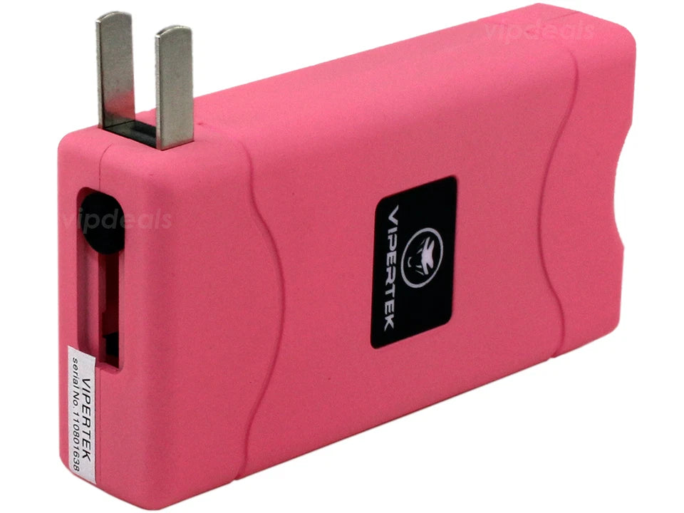 Mini Stun Gun PINK  Rechargeable With LED Flashlight