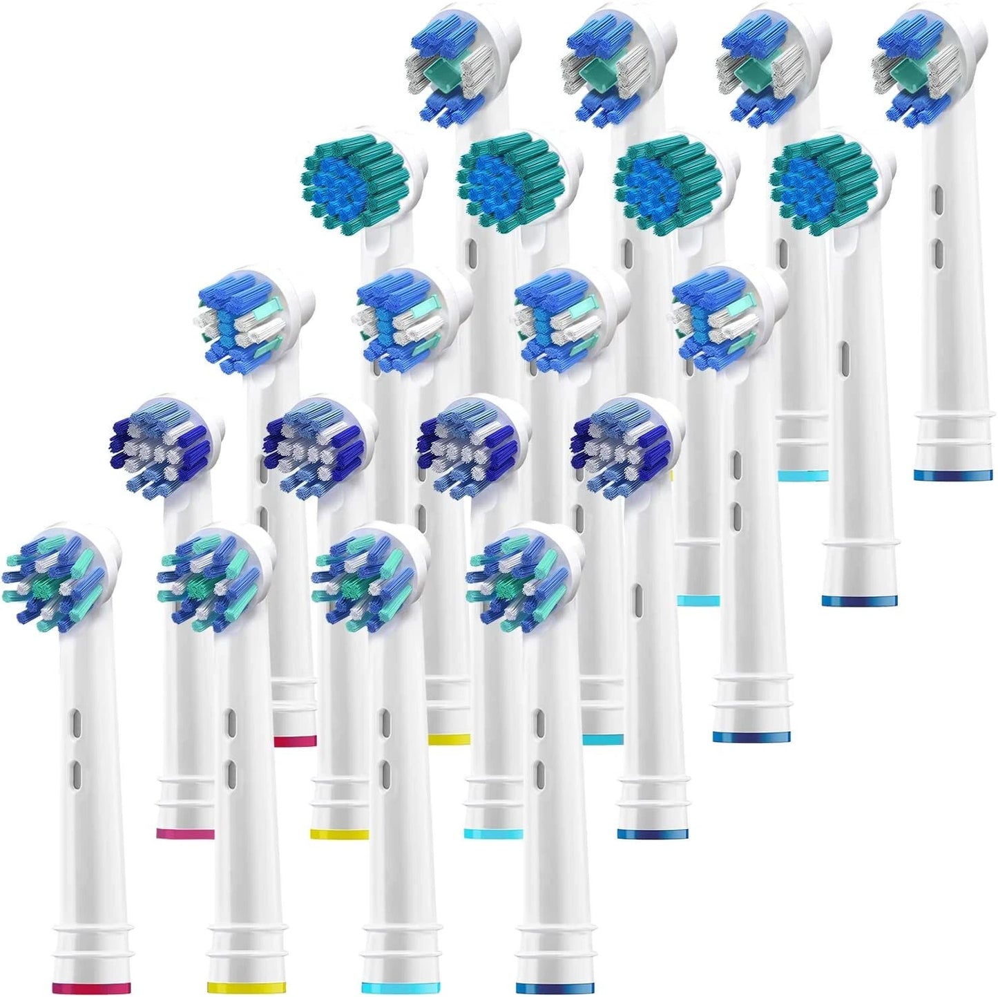 Replacement Toothbrush Dual Heads For Braun Oral B Soft Bristle