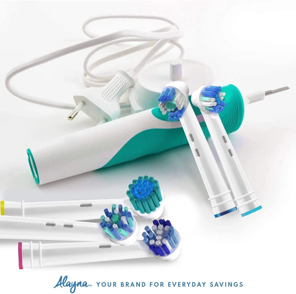 Replacement Toothbrush Dual Heads For Braun Oral B Soft Bristle