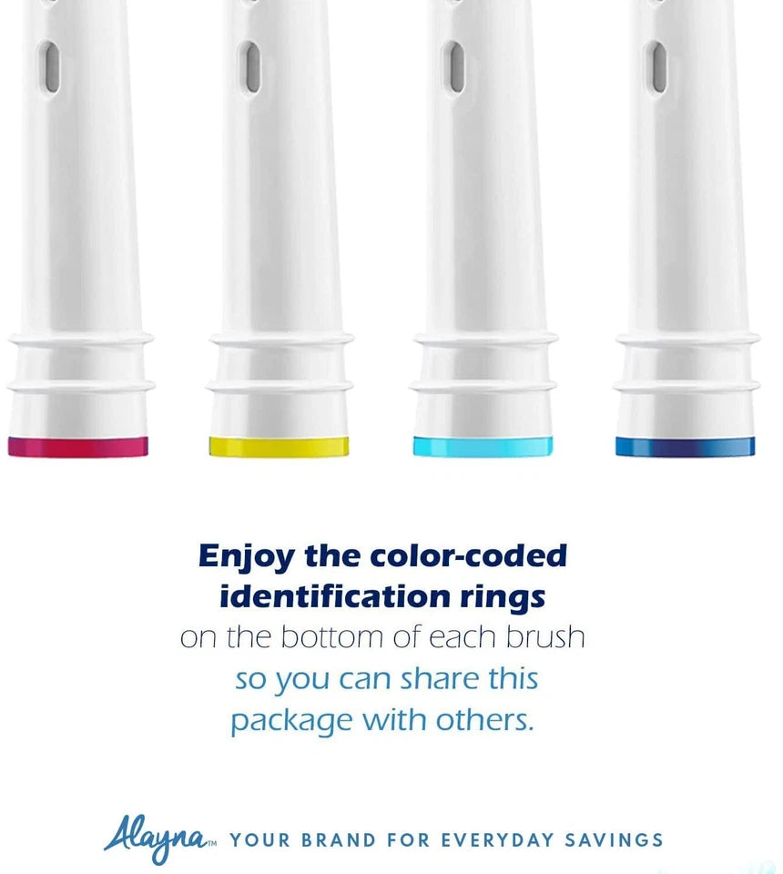 Replacement Toothbrush Dual Heads For Braun Oral B Soft Bristle