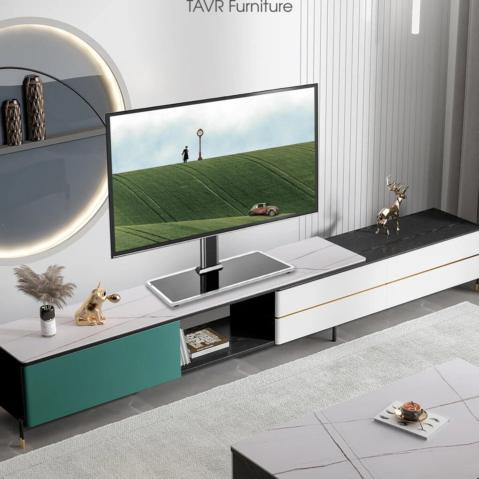 TV Stand Base with Universal Mount Height Adjustable for 37-55" TVs