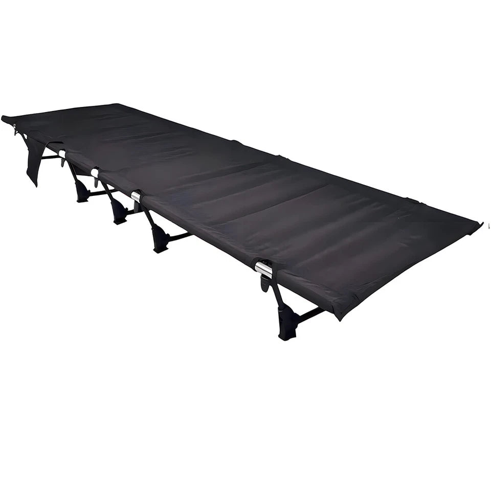 Ultralight Folding Camping Cot Sleeping Bed with Side Pocket