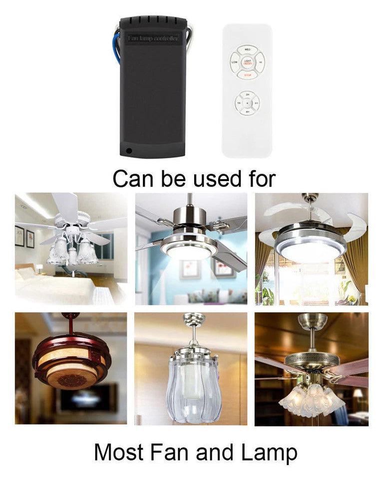 Universal Ceiling Fan Lamp Light Remote Control Receiver Kit