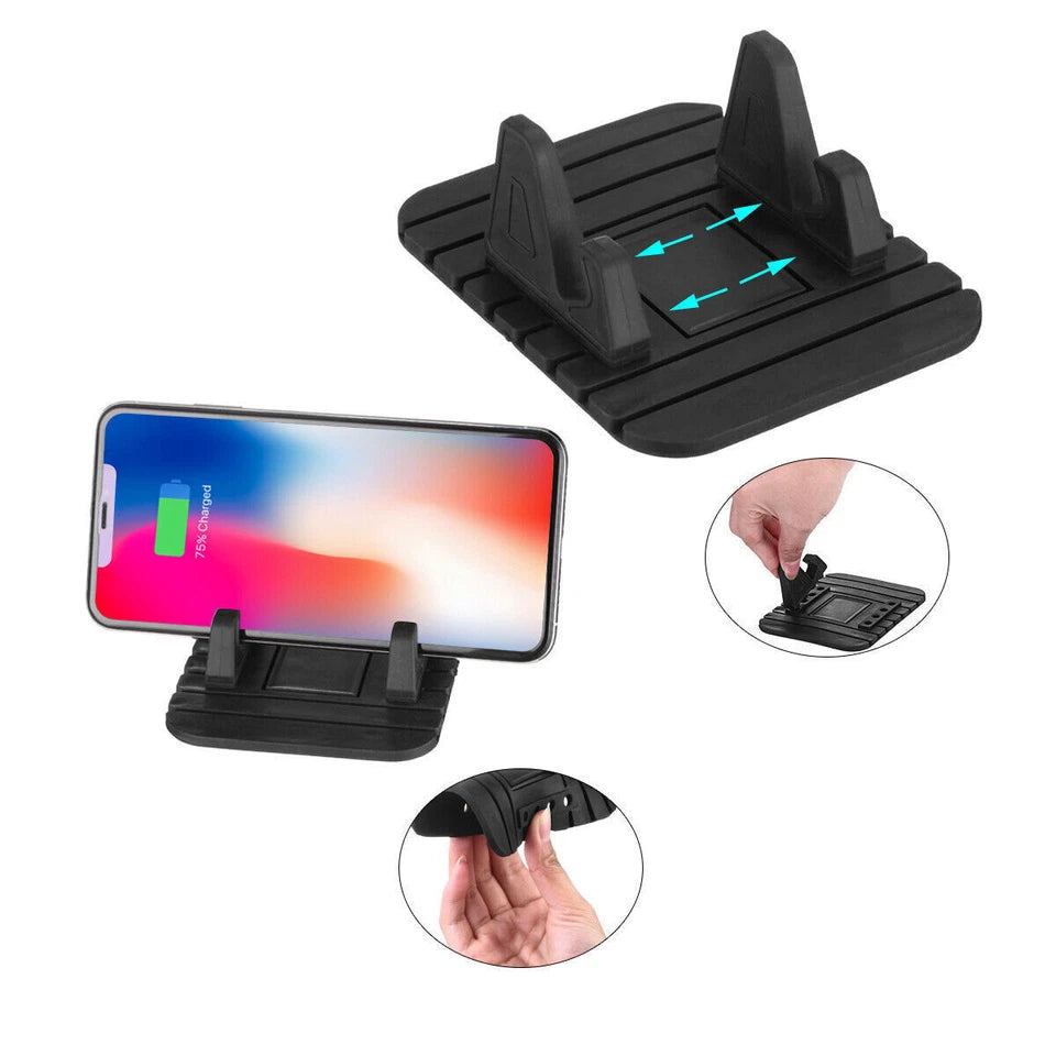 Vehicle Dashboard Anti-slip Rubber Mat Mount Holder Pad Stand For Mobile Phone GPS