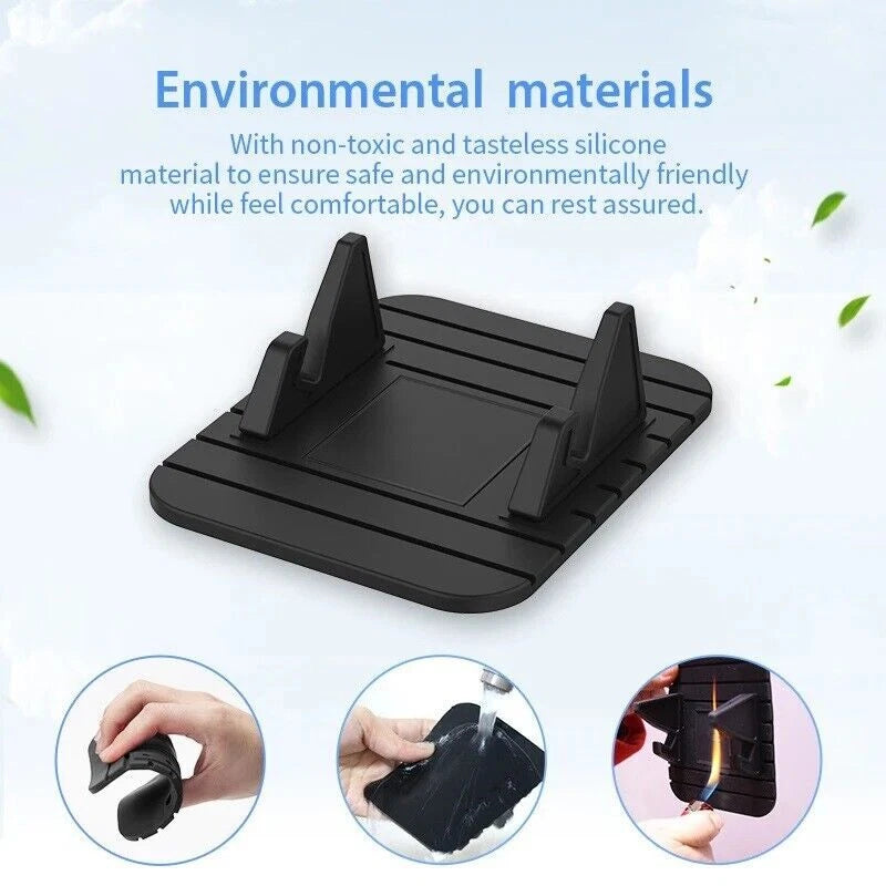 Vehicle Dashboard Anti-slip Rubber Mat Mount Holder Pad Stand For Mobile Phone GPS