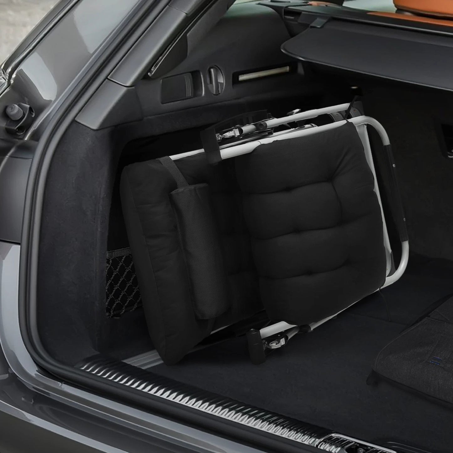 Zero Gravity Foldable Outdoor Recliner Lounge Chair Chaise w/Detachable Cushion